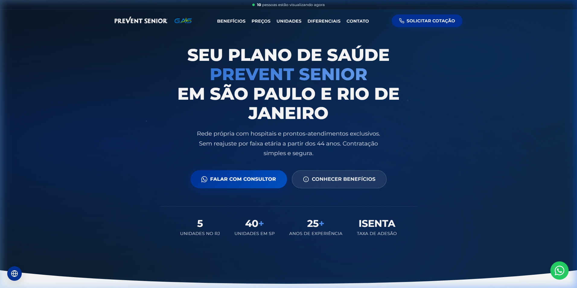 G.A.S Planos — Hero Section Principal