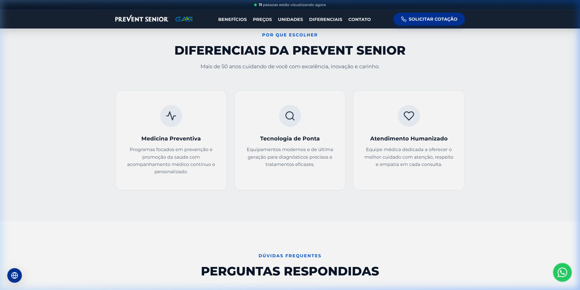 G.A.S Planos — Diferenciais Competitivos e Contato